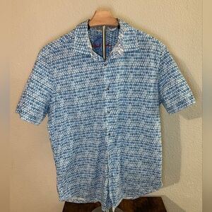Robert Graham Pine Bluff Classic Fit Stretch Shirt Size Large